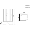 душевая кабина niagara classic 120x80 l ng-2510-14lbkg с гидромассажем