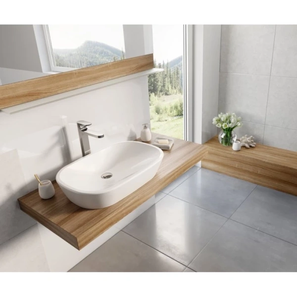 раковина-чаша ravak ceramic o 60 см xjx01160001, белая