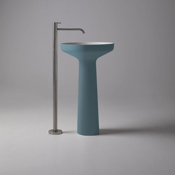 Раковина напольная 50 см Antonio Lupi Ago AGO85.568 оксидная/белая