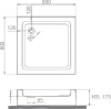 душевой поддон bas/good door аполло 80×80 пн00002