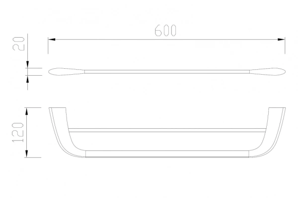 Полотенцедержатель Abber Nord AA1553 двойной Хром