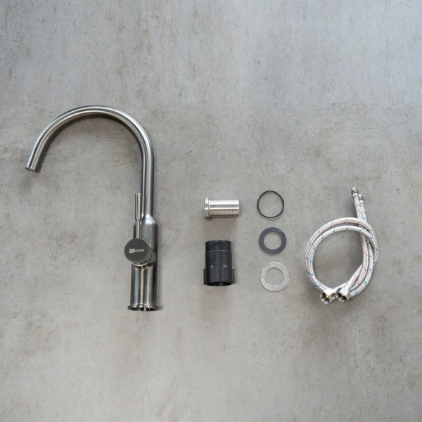 смеситель для кухни lemark expert lm5079gmn графит