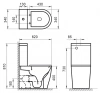 унитаз компакт belbagno sfera-tr bb2128cpr без бачка и сиденья