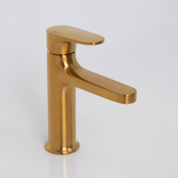 смеситель wasserkraft havel 3603 для раковины, без донного клапана, матовое золото