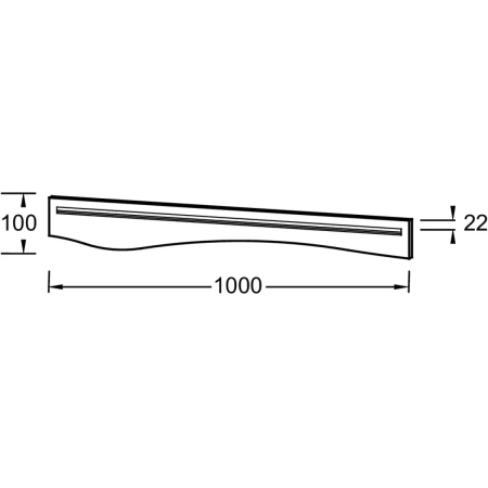полка jacob delafon sherwood 100 eb1840ru-p6 натуральный дуб
