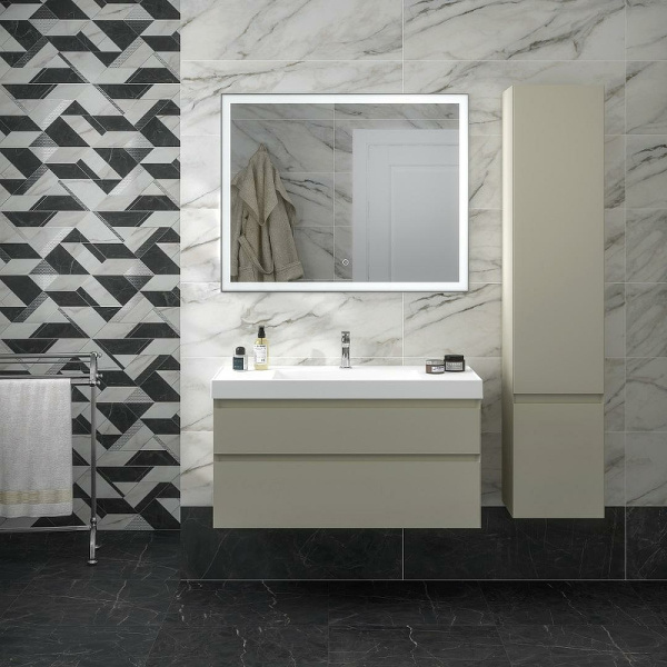 раковина kerama marazzi cubo 100 cu.wb.100 белая глянцевая