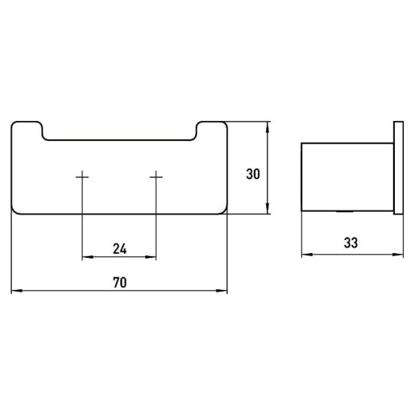 Крючок для полотенец двойной Emco Loft 0575 133 02 черный