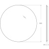Зеркало BelBagno 90 SPC-INT-900-LED с подсветкой круглое