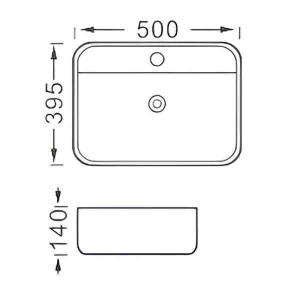 раковина aquatek вега 50 aq5506-mb черная матовая