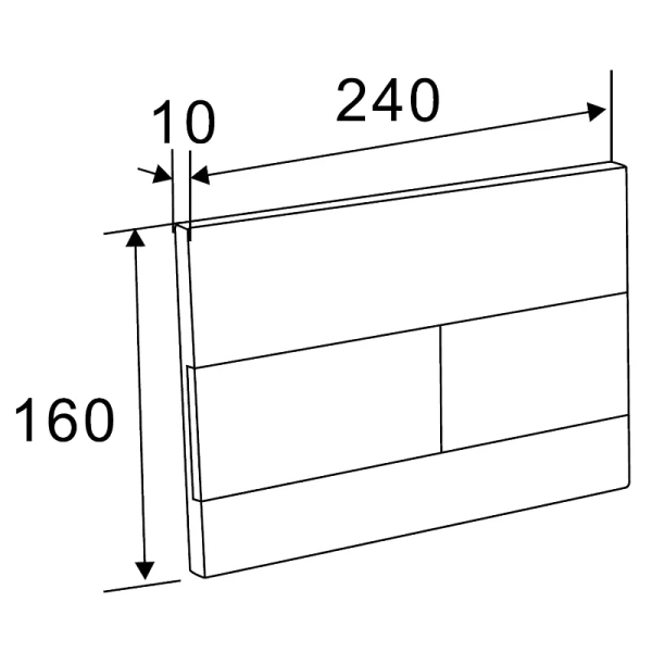 кнопка смыва для инсталляции azario new az-013 для унитаза, пластик, цвет глянцевый хром