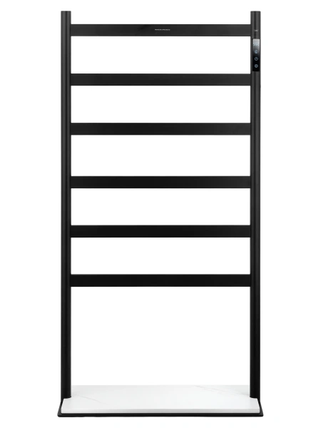 полотенцесушитель электрический напольный wonzon & woghand essen, черный матовый (ww-a406-mb)