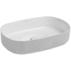 раковина isvea infinity 10nf65055sv-2l накладная, 55x36 см, белый матовый