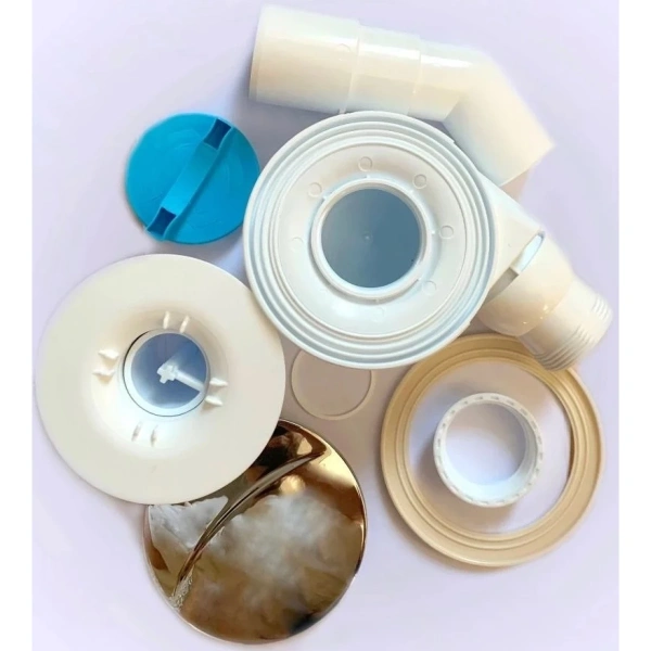 сифон для душевого поддона jacob delafon 90 e78161-cp, хром белый