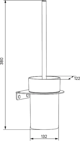ёршик для унитаза iddis noawtg0i47 белый матовый