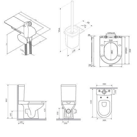 унитаз компакт am.pm spirit v2.0 flashclean ck70c1804w с гигиеническим душем и ершиком с бачком и сиденьем микролифт унитаз компакт am.pm spirit v2.0 flashclean ck70c1804w с гигиеническим душем и ершиком с бачком и сиденьем микролифт