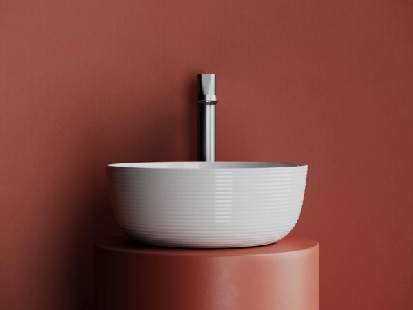 раковина ceramicanova element cn6073 накладная, ø36 см, белая
