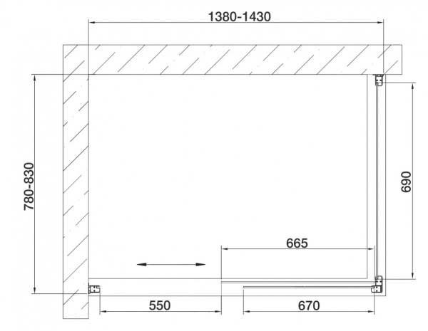 душевой уголок vegas glass zp+zpv 140*80 09 02 профиль золото, стекло, стекло шиншилла
