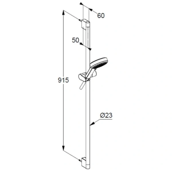 душевой гарнитур kludi dive s 3s 6893005-00 3 режима, хром