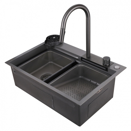 кухонная мойка abber wasser kreis 68 af2194ng никель