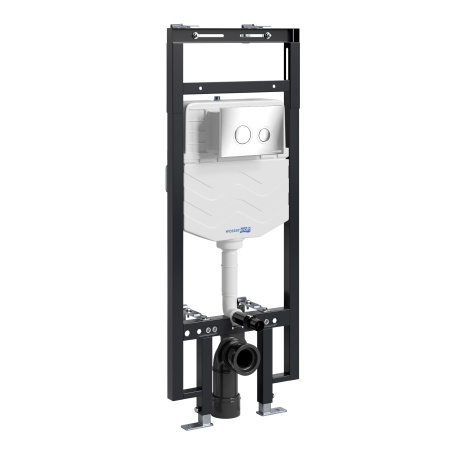 Система инсталляции для унитазов WasserKraft Dinkel 58TLT.010.ME.CH01 с панелью смыва, цвет хром
