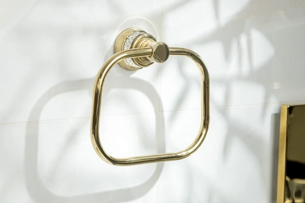 Полотенцедержатель кольцо Boheme Aura 10245-G золотой