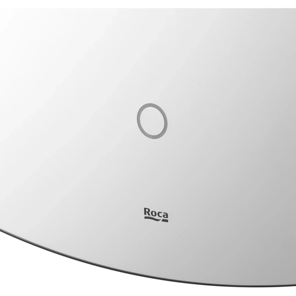 зеркало roca luna zru9307558 80x80 см, с led-подсветкой, сенсорным выключателем, диммером