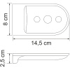 мыльница wasserkraft kammel k-8369w цвет белый матовый