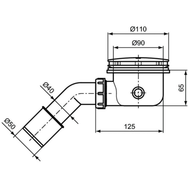 сифон ideal standard j3417aa для поддона