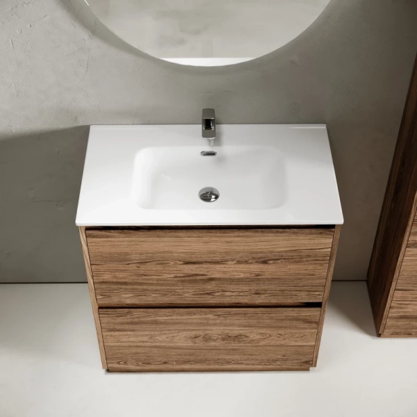 тумба под раковину sancos libra floor 80 lb80fech дуб чарльстон