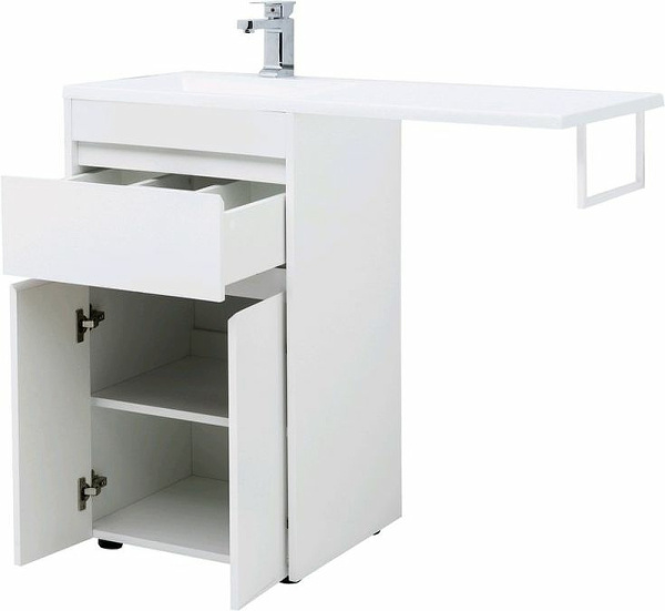 тумба с раковиной aquanet токио 110 l 239204 белая