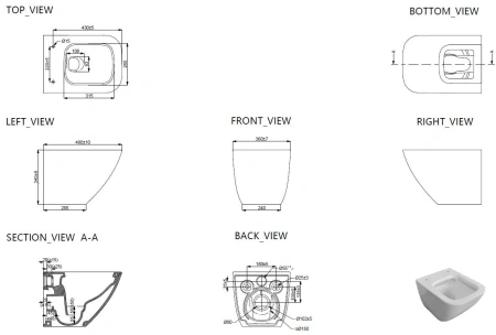 унитаз allen brau liberty 4.33012.2 подвесной, белый