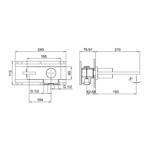 смеситель для душа fantini nostromo 87 13 g573b термостатический черный матовый