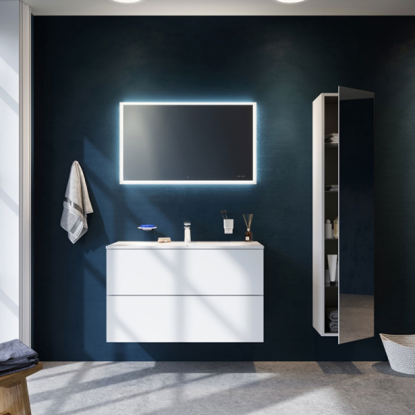зеркало am.pm spirit 2.0 m71amox1001sa 100x60 см с подсветкой, ик-сенсором и системой антизапотевания