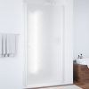 Дверь для душевой кабины в нишу Vegas Glass EP 80 01 02 профиль белый, стекло шиншилла