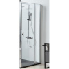 душевая дверь allen brau priority 100 3.31028.00 профиль хром, стекло прозрачное