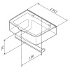 держатель туалетной бумаги am.pm inspire 2.0 a50a341500 с полкой для телефона и контейнером