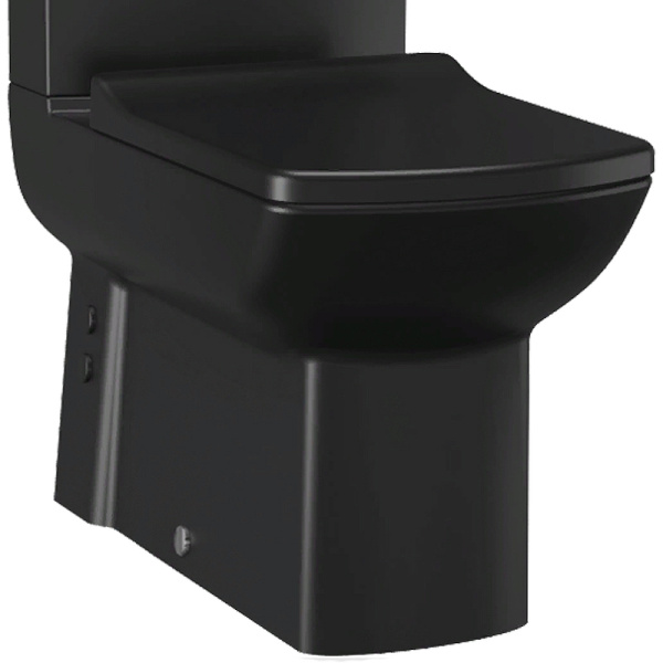 унитаз-компакт creavit lara lr360-00sm00e-0000 черный матовый без бачка и сиденья