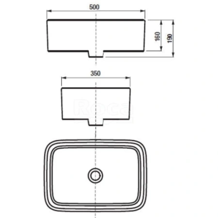раковина накладная акватон roca mila 50 732700b000 белая
