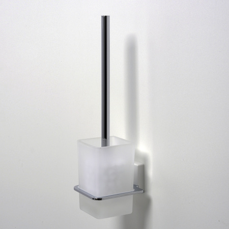 ёршик для унитаза wasserkraft leine k-5027w хром | белый