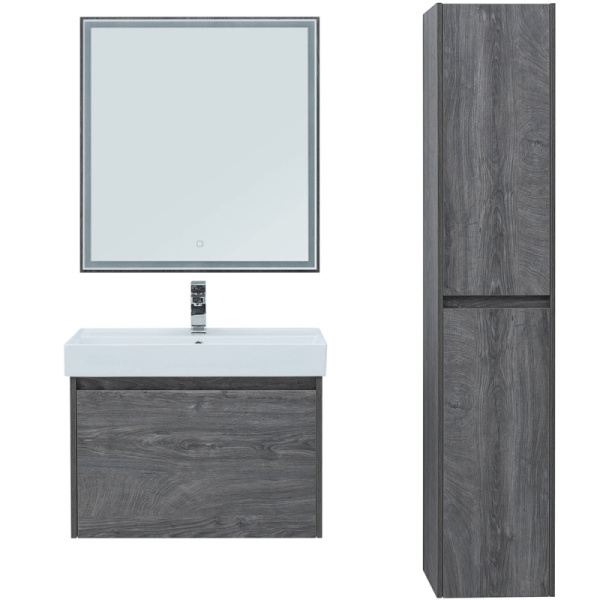 тумба под раковину aquanet nova lite 60 242570 подвесная дуб рошелье