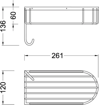 полка timo nelson 150080/00 хром