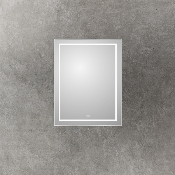 зеркало belbagno kraft 70 spc-kraft-700-900-led-tch-warm с подсветкой сатин с сенсорным выключателем и подогревом