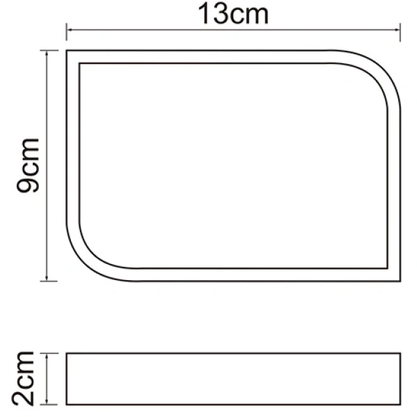 Мыльница WasserKRAFT Elba K-2729 черный матовый
