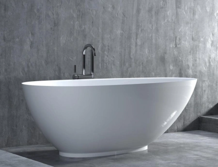 ванна из искусственного камня salini paola 160х77, 101511sg поверхность глянцевая