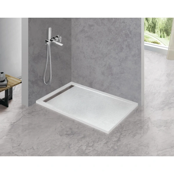 душевой поддон из искусственного камня cezares tray as 120x80 tray-as-ah-120/80-30-w белый