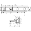термостат для 2 потребителей hansgrohe rainselect 15359400