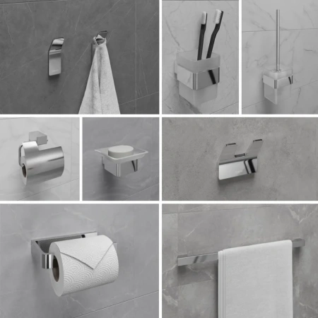 ёршик для унитаза lemark smooth line 9762020 черный