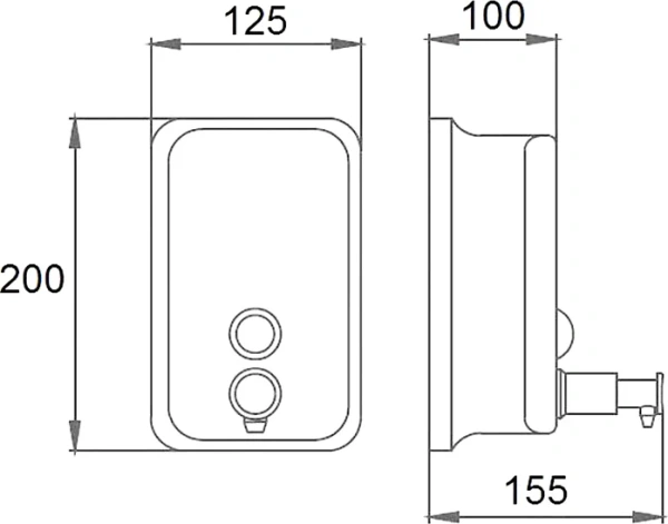 Дозатор для мыла D-lin D201103 хром