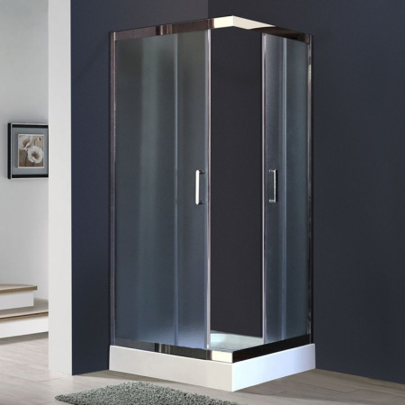 Душевой уголок Royal Bath HPD 120×90 RB9120 HPD-C-CH без поддона профиль хром, стекло рифленое