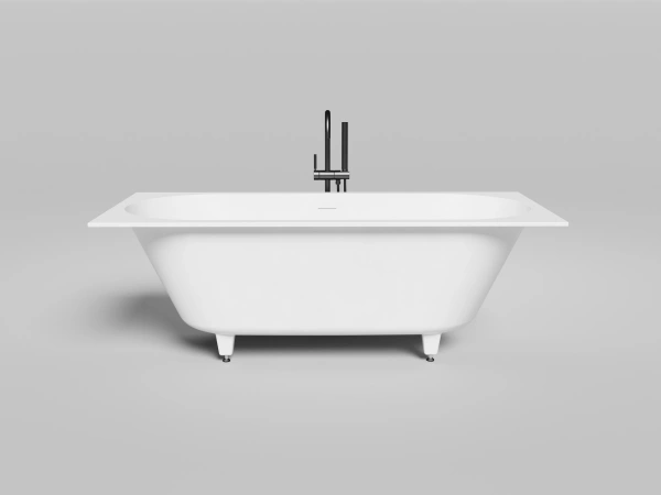 встраиваемая ванна 170х75 см salini ornella kit 103523m материал: s-stone, цвет: белый матовый